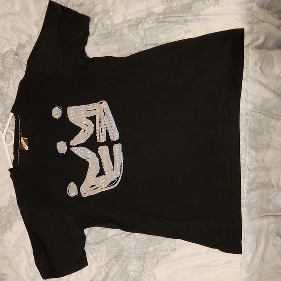 PNB Nation Jeweled Crown T Shirt Vintage Y2K - Picture 1 of 4